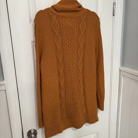 L.L. Bean Women's Cowl Neck Sweater - Rust - Picture 7 of 9